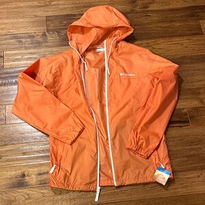 Columbia Vibrant Orange Windbreaker